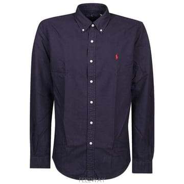 26 FW 폴로 랄프로렌 로고 엠브로이더드 셔츠 네이비 003 710723610