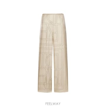 26FW Toteme High quality 실크  유니크 monogram pattern  Elastic 웨