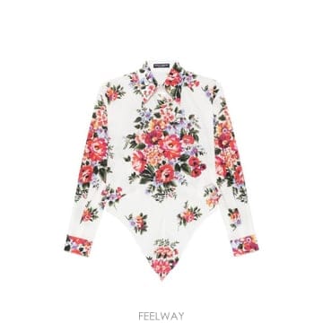 26SS 돌체앤가바나 셔츠 with floral motif F5T76THS5UUHA5ZO TP57924602