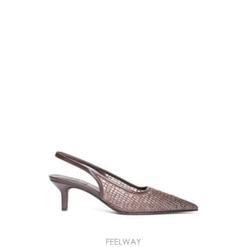 25FW 브루넬로 쿠치넬리 Pointed Sling Back 미디움 힐 MZSFC3215C8279 TP578