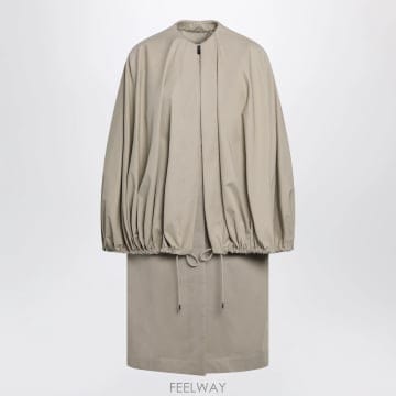 26SS Toteme 베이지 코튼 cape 코트 262WRO0289FB0605072 TP577896837