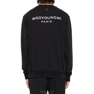 우영미 백로고 맨투맨 블랙 W263TS27 741B