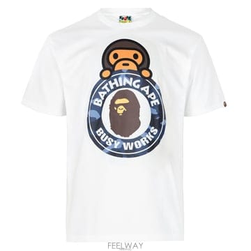 Bape ������ 26SS ȭ��Ʈ ���̺� �÷� ī�� ���Ϸ� �� ���� ���� Ƽ���� 002TEM301007M WHI������ 26SS ȭ��Ʈ ���̺� �÷� ī�� ���Ϸ� �� ���� ��