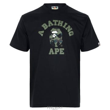 Bape ������ 26SS ���� �׸� 1ST ī�� �ø��� Ƽ���� 001TEM301013M BLACK GREEN������ 26SS ���� �׸� 1ST ī�� �ø��� Ƽ���� 001TEM301
