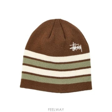 26SS STUSSY stussy Skullcap 베이직 stripe 비니 13212361001 TP5785