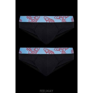 26SS 비비안 웨스트우드 투 pack of briefs with 로고 8106001HJ002YN401 TP