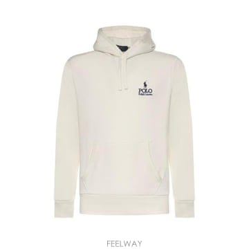26 FW 폴로 랄프로렌 로고 후드 티셔츠 화이트 004 710B14661