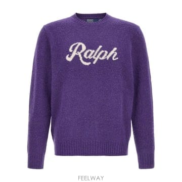 26FW 폴로 랄프 로렌 Melange purple 울 blend 스웨터 710B24668002 TP5810