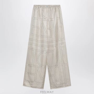 26FW Toteme High quality 실크  유니크 monogram pattern  Elastic 웨