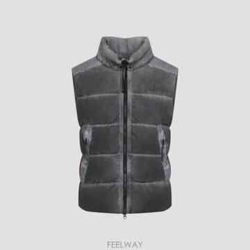 26FW C P  Company Cp Company Eco Chrome 후드 다운 Gilet 21CMVE11