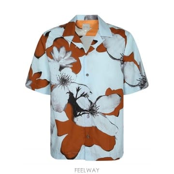 26FW 폴스미스 라이트 웨이트 코튼  Regular 핏  오버사이즈 floral 프린트  M1R905UW0