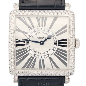 [폴스두잉] Franck Muller 프랭크뮬러 6002 M QZ D 마스터스퀘어 다이아세팅 화이트골드18K