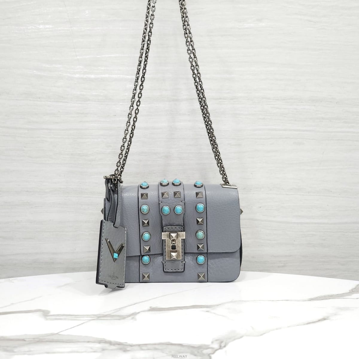 Valentino [������] �߷�Ƽ�� �������� ī���� B �����͵� �Ѹ� �̴� ü�� ũ�ν��� LW2B0091WQ1[������] �߷�Ƽ�� �������� ī���� B �����͵� �Ѹ� �̴�