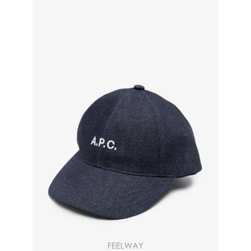 국내배송 아페쎄 찰리 로고 자수 데님 캡