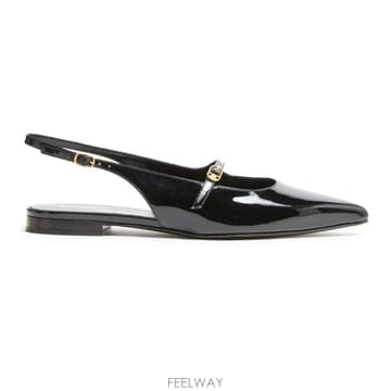 CELINE ���Ϲ߼� ������ Judy flat slingbacks in patent calfskin���Ϲ߼� ������ Judy flat slingbacks in patent calfski