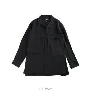 Yohji Yamamoto ���Ϲ�� �����߸����� Rayon twill shirt���Ϲ�� �����߸����� Rayon twill shirt
