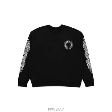 크롬하츠 홀스슈 프린트 스웨트셔츠