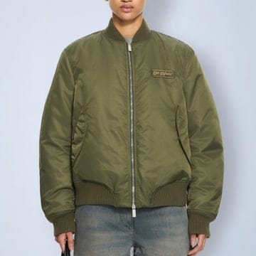 26 FW 오프화이트 로고 엠브로이드 패치 나일론 2EH032S26FAB001W941