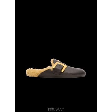 26SS Balmain 레더 slides FN1UR139LVIT0PA TP578192653