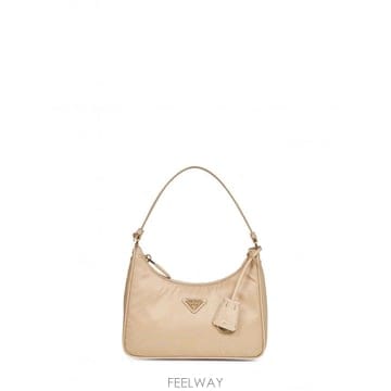 26SS 프라다 Re Edition 2005 백 in camel Re Nylon 앤 사피아노 1N204XR0