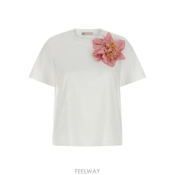 26FW 토리버치 floral applique t 셔츠 184904109 TP577466281