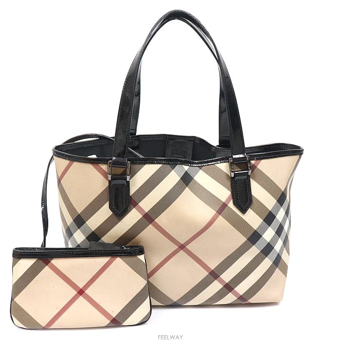 Burberry Burberry(������) 3489044 PVC ĵ���� ���� ���üũ ��Ű ���� �����Burberry(������) 3489044 PVC ĵ���� ���� ���üũ ��Ű