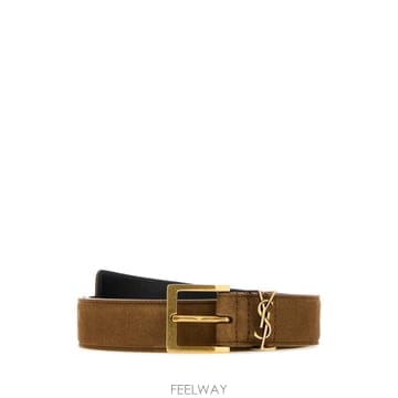 Saint Laurent [X45]���ζ� 864585AAG6E 2916 ���� ��Ʈ �㸮�� ������� Camel suede belt[X45]���ζ� 864585AAG6E 2916 ���� ��Ʈ �㸮�� �������