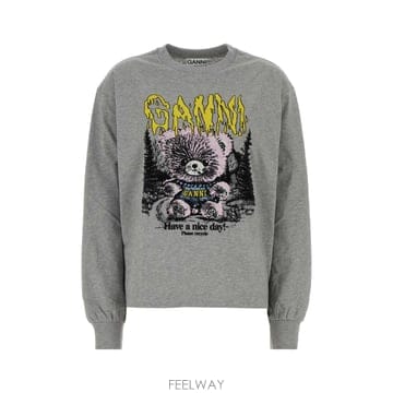GANNI [X45]���� A1050306 920 ���� ���� ���� ���� ���� ����콺 Grey cotton oversiz[X45]���� A1050306 920 ���� ���� ���� ���� ���� �����