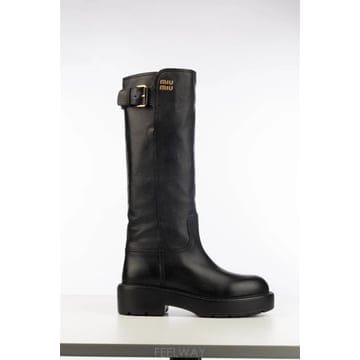 Miu Miu [W63]�̿�̿� 5W767EF055Y9S F0002 ���� ���� ��Ŭ���� �պ��� STIVALI[W63]�̿�̿� 5W767EF055Y9S F0002 ���� ���� ��Ŭ���� 