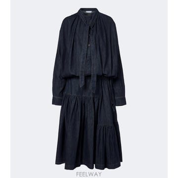 Dries Van Noten 26 FW �帮���ݳ�ư Ÿ�̳� ���� �̵�巹�� TP58109978326 FW �帮���ݳ�ư Ÿ�̳� ���� �̵�巹�� TP581099783