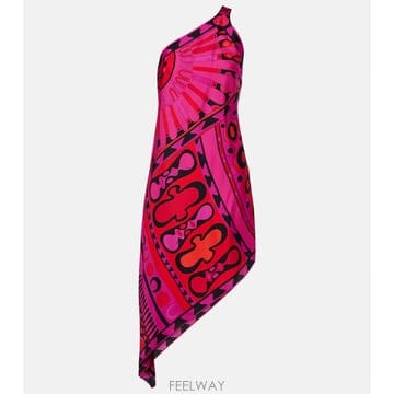 Emilio Pucci 26 FW Pucci Soleil ��ø�Ʈ�� ��ũ Ʈ�� �̵� �巹�� TP58109900726 FW Pucci Soleil ��ø�Ʈ�� ��ũ Ʈ�� �̵� �巹�� TP