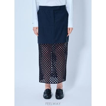 Max Mara 26 FW �������� ���� Overlay Panel Skirt 2621106071600 014 TP87665326 FW �������� ���� Overlay Panel Skirt 2621106071600 