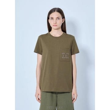 Max Mara 26 FW �������� ���� Chest Pocket T Shirt 2621946051600 006 TP8766526 FW �������� ���� Chest Pocket T Shirt 2621946051600