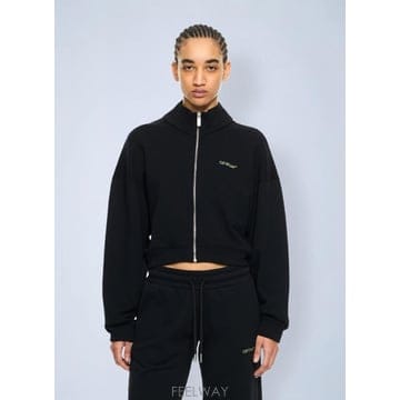 Off White 26 FW ����ȭ��Ʈ ���� Arrow Leaves Zip Up Sweatshirt 2BE008S26FLE0026 FW ����ȭ��Ʈ ���� Arrow Leaves Zip Up Sweatshirt 2