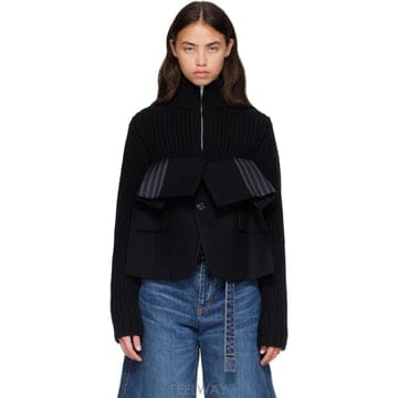 Sacai 26 FW ��ī�� ���� �� ��ư ��Ʈ ������ ��Ŷ 262445F09700226 FW ��ī�� ���� �� ��ư ��Ʈ ������ ��Ŷ 262445F0970
