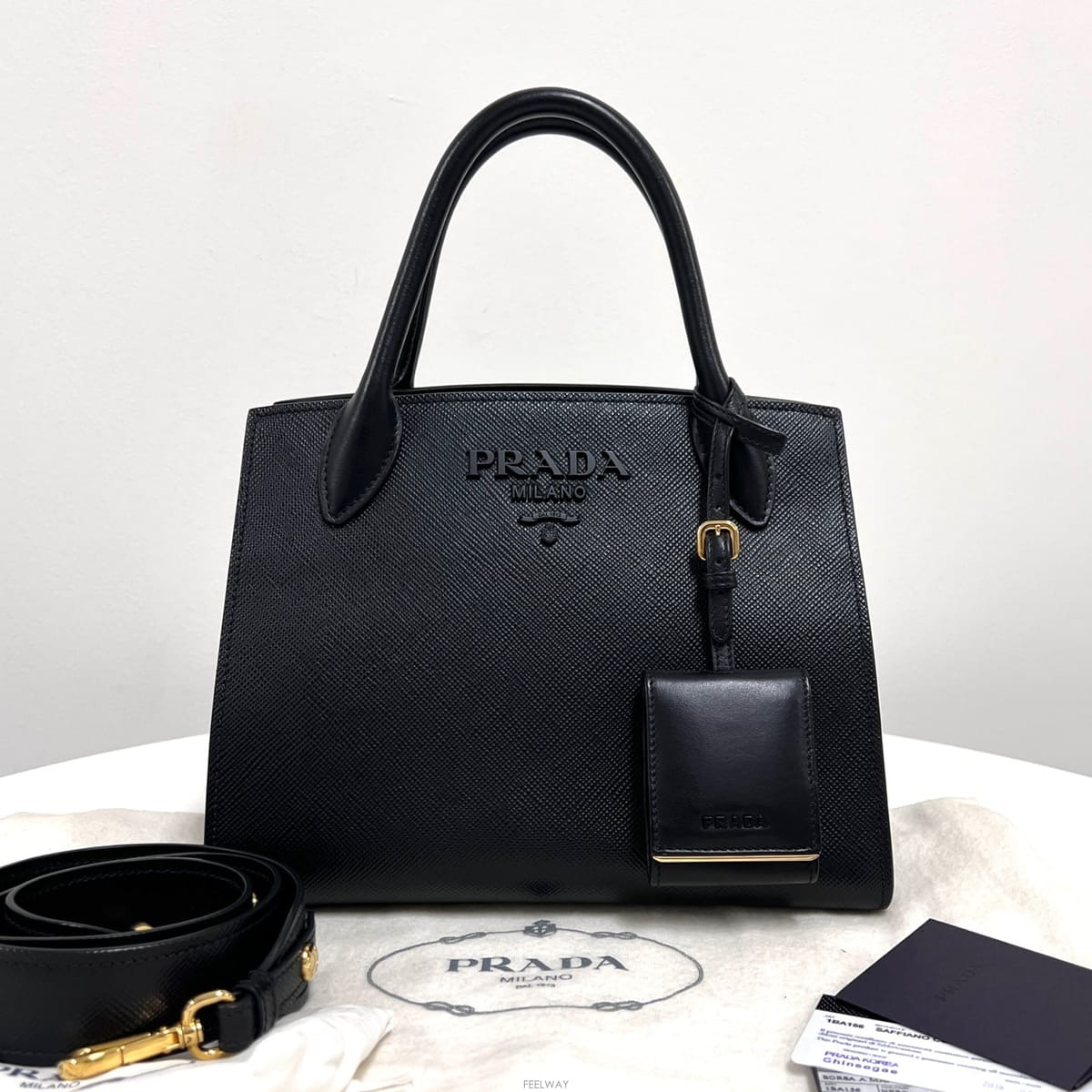 PRADA ����� ���ũ�� ���ǾƳ� ��Ʈ�� & ����� ���� (1BA156)����� ���ũ�� ���ǾƳ� ��Ʈ�� & ����� ���� (1BA156)