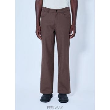Moncler 26 FW ��Ŭ���� ���� Tailored Straight Leg Trousers mon0166034brn26 FW ��Ŭ���� ���� Tailored Straight Leg Trousers mon