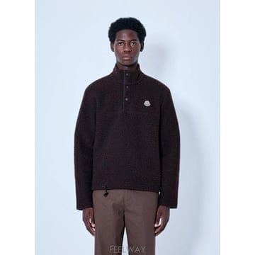 Moncler 26 FW ��Ŭ���� ���� Fleece Pullover with Snap Fastening mon016603126 FW ��Ŭ���� ���� Fleece Pullover with Snap Fastenin