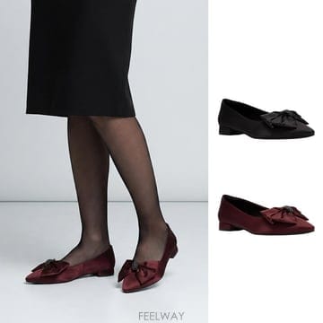 클락스 플랫 리본 센사15 벨라 26FW