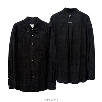 [당일출고] 26FW 우영미 울 코튼 체크 셔츠 W263SH15839B