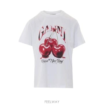 GANNI 26FW ���� ���� Ƽ���� T4004 151 White26FW ���� ���� Ƽ���� T4004 151 White
