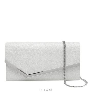 Jimmy Choo 26FW ������ Ŭ��ġ �Ŀ�ġ EMMIE UBDIVORY SILVER26FW ������ Ŭ��ġ �Ŀ�ġ EMMIE UBDIVORY SILVER