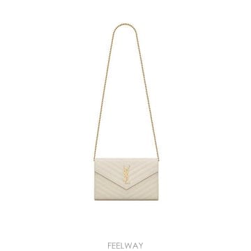 Saint Laurent 26FW ���ζ� ���� ī���� ü�� ���� 377828 BOW019207 CREAM26FW ���ζ� ���� ī���� ü�� ���� 377828 BOW019207 C