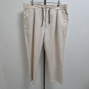 [50] 브루넬로 쿠치넬리 Leisure Fit 리넨 코튼 팬츠 베이지