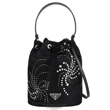 PRADA ����� ��Ʈ�� ��Ŷ �����Ϸ� �ڼ� ũ����Ż ���� 1BE067 2CZL F0002����� ��Ʈ�� ��Ŷ �����Ϸ� �ڼ� ũ����Ż ���� 1BE067 