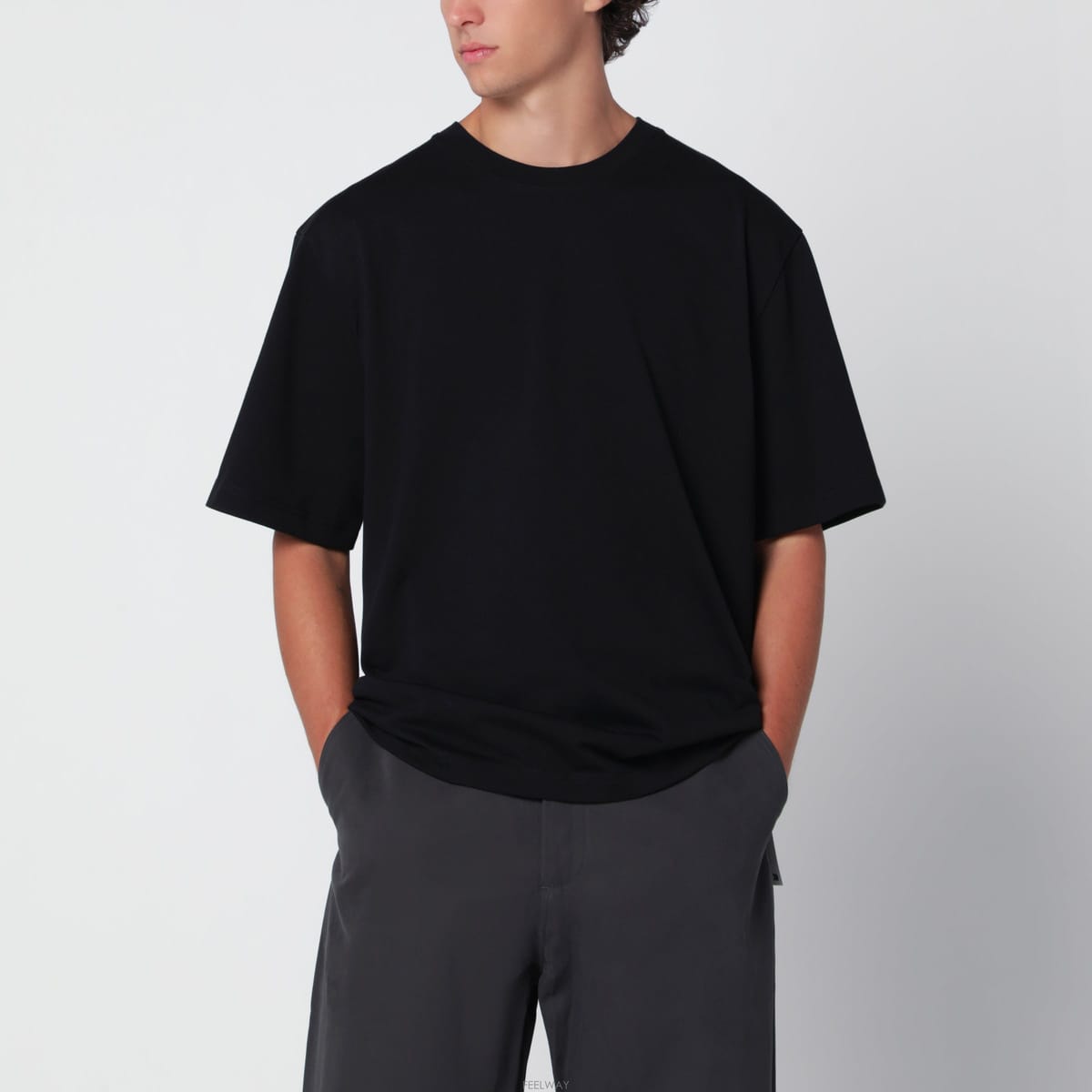 STUDIO NICHOLSON [A1] ��Ʃ��� ���ݽ� LAYSNM1066 Ƽ���� ž ���� LAYSNM1066BLK[A1] ��Ʃ��� ���ݽ� LAYSNM1066 Ƽ���� ž ���� LAYSNM1