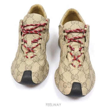 Gucci(구찌) 721116 베이지 에보니 레더 런 남성 스니커즈 9