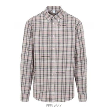 26SS Off 화이트 Off 화이트 Flannel 셔츠 44XGE04MS26F001680 TP5811164