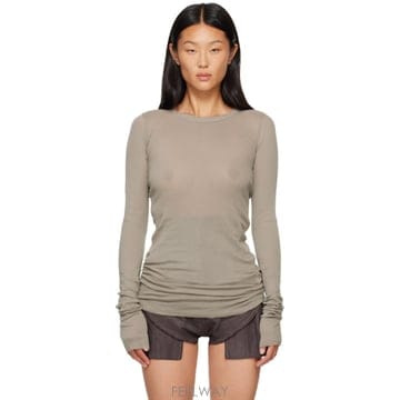 릭오웬스 그레이 타워 베이직 LS 티셔츠 DS02F6217 BH TP876729457