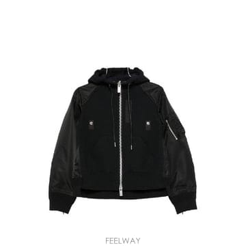 Sacai �׶�����Ÿ �ؿ� ��ī�� ���� COTTON BLEND HOODIE 26 08680001�׶�����Ÿ �ؿ� ��ī�� ���� COTTON BLEND HOODIE 26 086